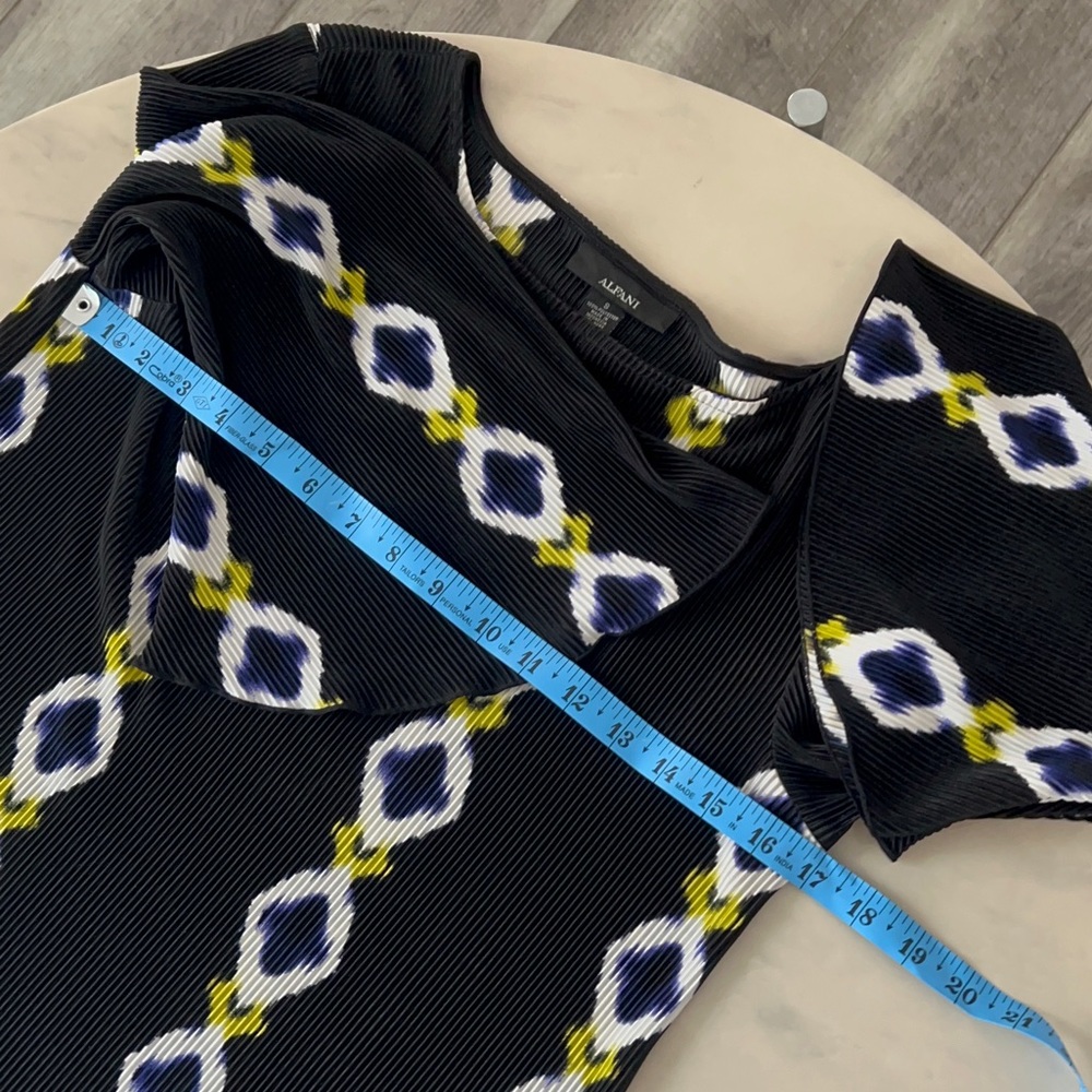 Alfani Printed Crinkle Dress. - Picture 7 of 8